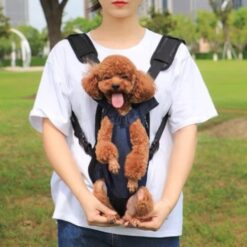Pet carrier, Dog carrier made of soft, breathable mesh material